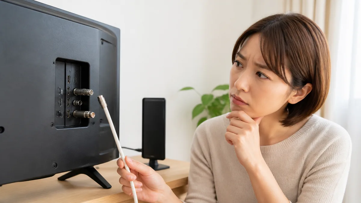 テレビアンテナ修理の前に家の中で5つ確認｜屋根を見ずに原因の場所を絞る順番のアイキャッチ画像