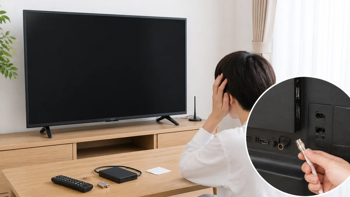 テレビ 受信できないe202は故障とは限らない｜アンテナレベルで分かる7つの確認順のアイキャッチ画像