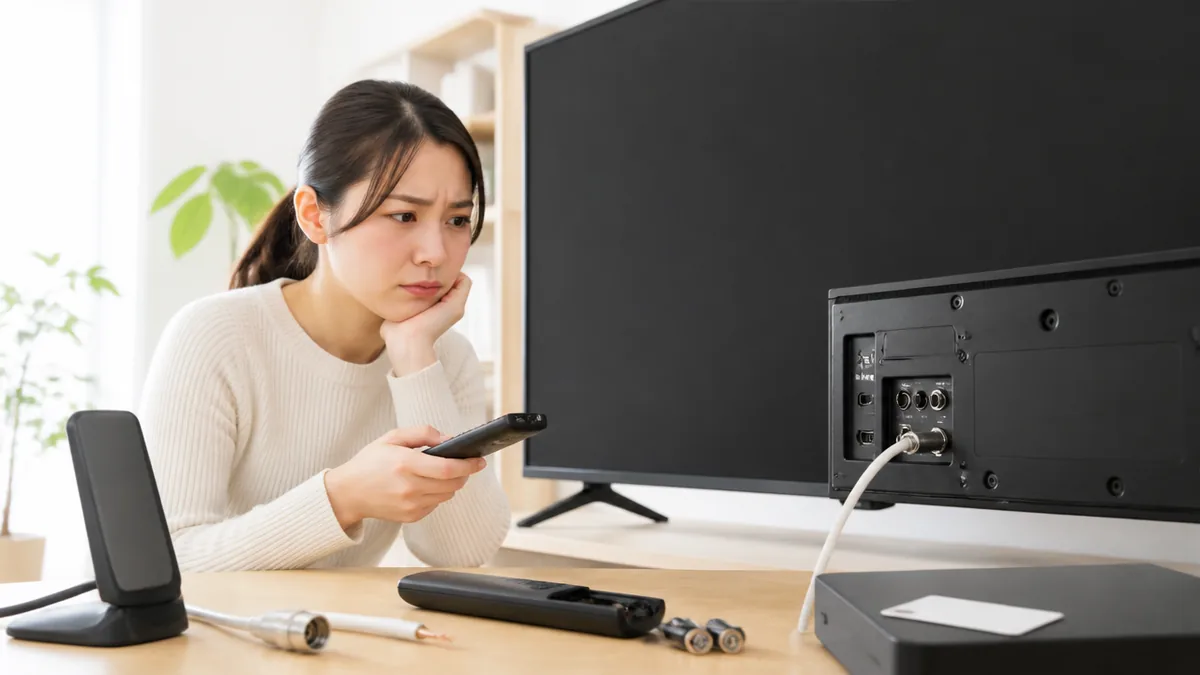 テレビ映らない 引っ越し後は故障より設定｜地域設定・芯線・受信形態の順で見る6手順のアイキャッチ画像