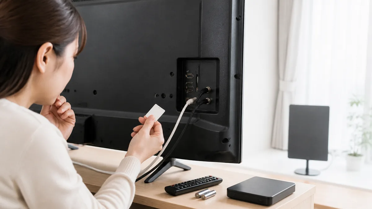 miniB-CASカードが正しく挿入されていません、と出たら試す4つの順番の解説画像