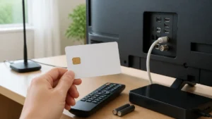 テレビ買い替えでb-casカードはどうする？古いカードは使わず返却か切断、番号変更まで4手順のアイキャッチ画像