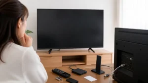 テレビの電源が勝手に切れるのは故障より設定｜6社公式で見る止め方と修理の境目のアイキャッチ画像