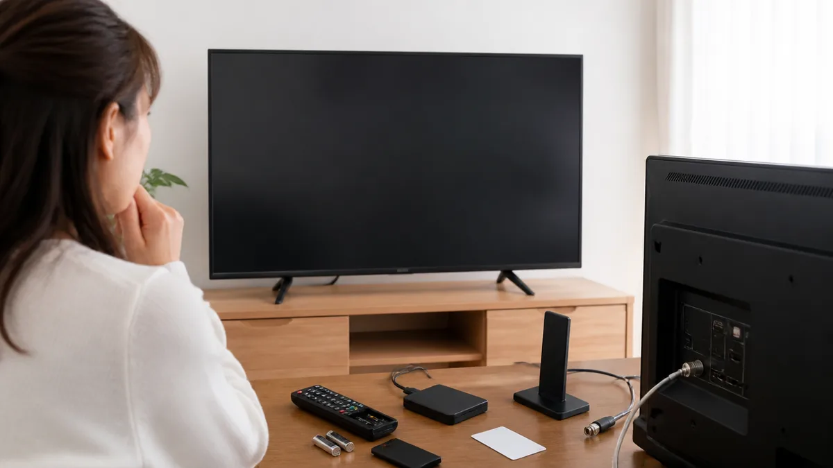テレビの電源が勝手に切れるのは故障より設定｜6社公式で見る止め方と修理の境目のアイキャッチ画像