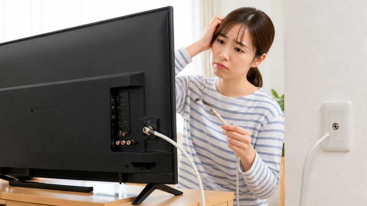 マンションテレビ映らない時は部屋の外を疑う｜隣室確認と壁端子直結で分かる7つの順番のアイキャッチ画像
