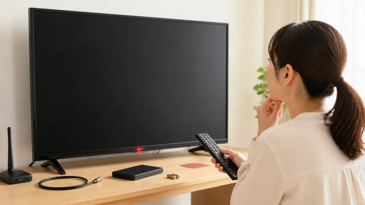 テレビ 電源ランプ 点滅は色で意味が違う|赤は5秒以上抜いて回数を数えるのアイキャッチ画像