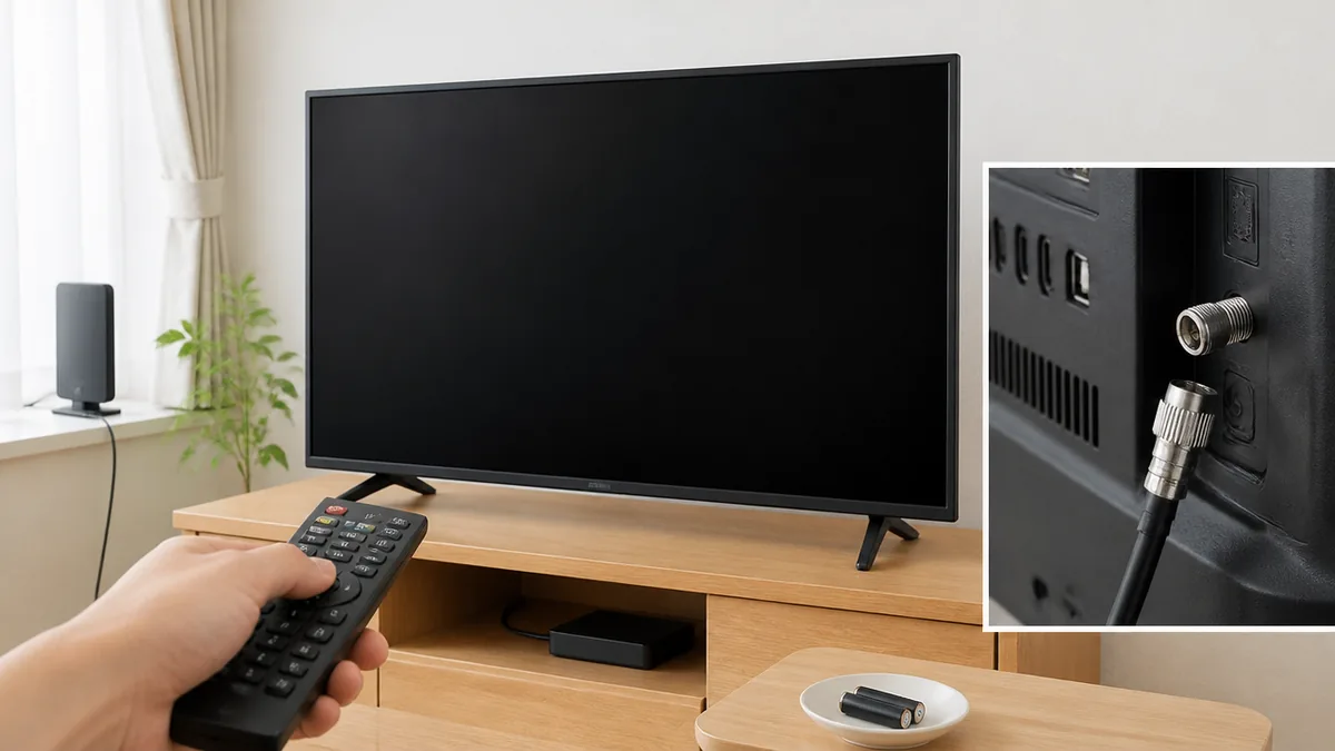 テレビ ユーチューブ 音が出ないとき、最初に確かめるのは「放送の音」の解説画像