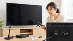 テレビ 画面 映らない 音は出る 修理費用の前に｜リセット2種と部品保有8年で決める順番のアイキャッチ画像