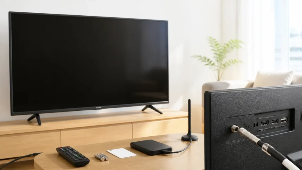 テレビ画面が映らない 音は出る 急に起きたら誤作動を疑う｜公式4社の直す順番のアイキャッチ画像