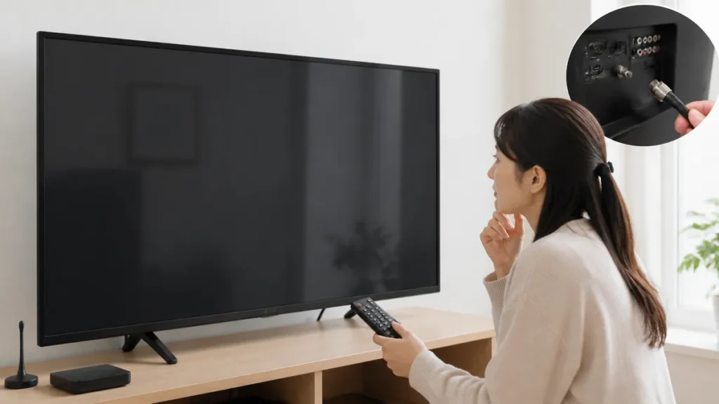 液晶テレビ 焼き付きの正体は一時的な残像｜消えない時に疑う3つの別症状と試す順番のアイキャッチ画像