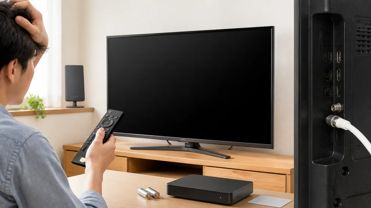 リモコンが原因か本体が原因か｜本体の電源ボタンで分かれるの解説画像