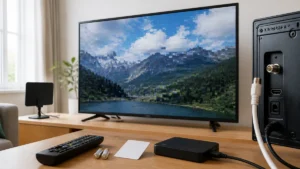 テレビの映りが悪いのは故障とは限らない｜ブロックノイズの原因7つと試す順番のアイキャッチ画像