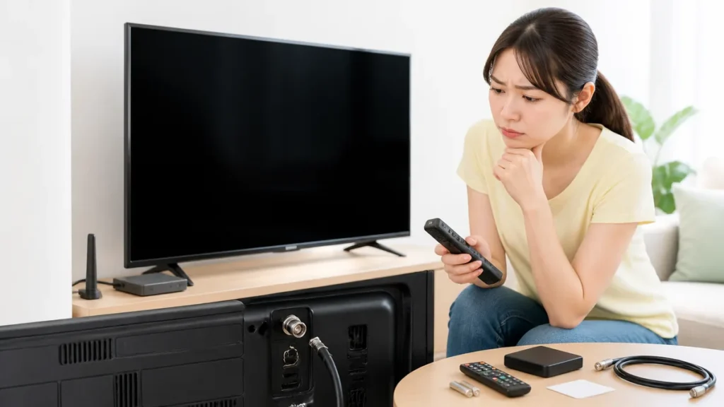 e203 テレビ表示の意味は「放送休止」｜休止でないのに出たら疑う原因と4つの手順のアイキャッチ画像