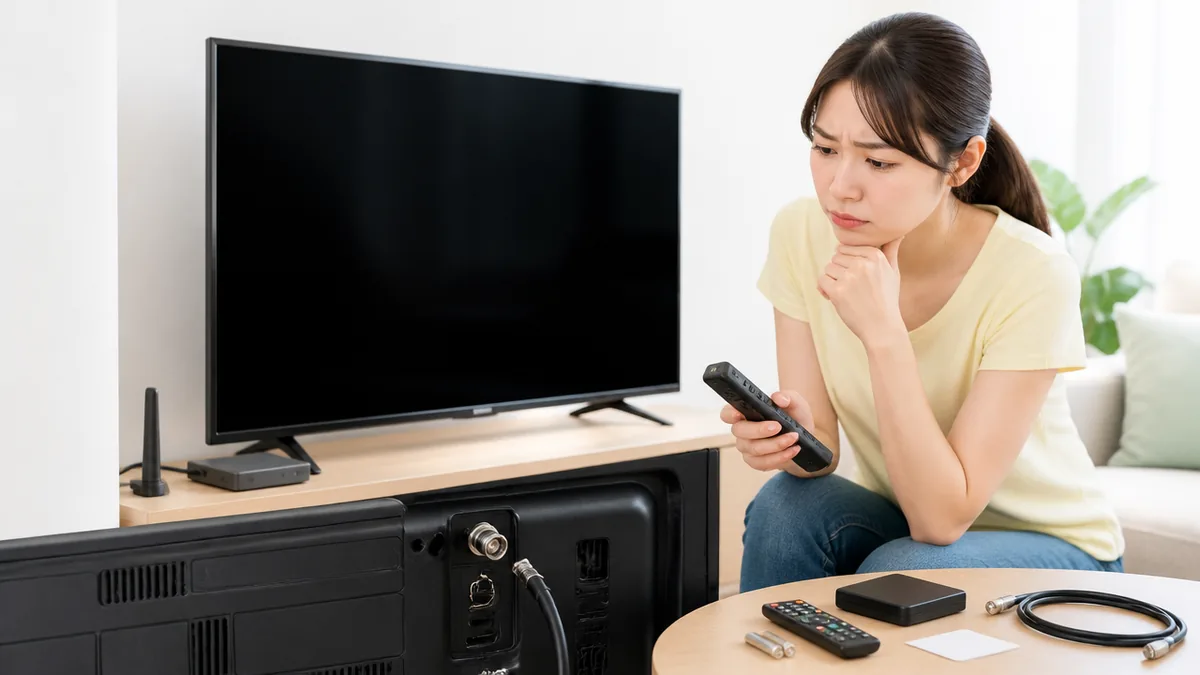 e203 テレビ表示の意味は「放送休止」｜休止でないのに出たら疑う原因と4つの手順のアイキャッチ画像