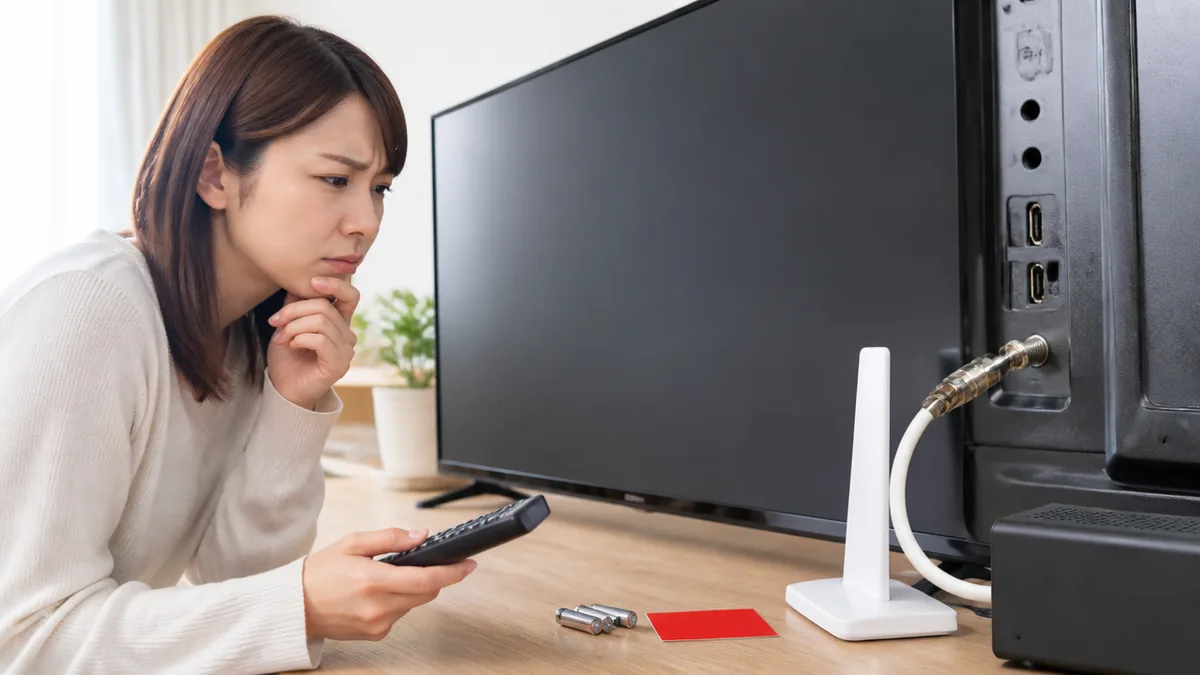 テレビ見れない原因は「映らない」だけじゃない｜電源ランプと表示で切り分ける5つの順番のアイキャッチ画像
