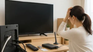 テレビ 色がおかしいのは設定かも｜番組表で見分ける故障の境目と試す順番5つのアイキャッチ画像