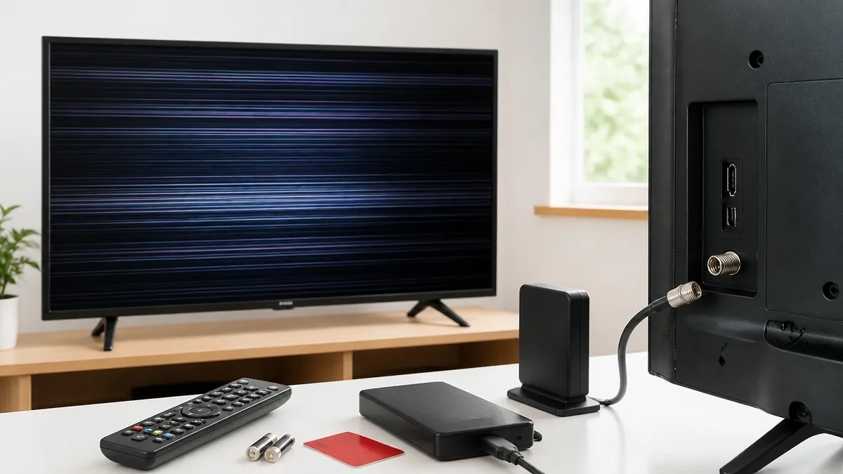 テレビに横線が入るのは故障？最初に番組表を開くべき理由の解説画像