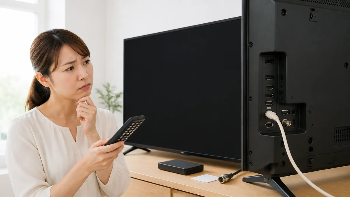 テレビ主電源どこにある？今のテレビに「主電源」がない理由と5社の本体ボタンの探し方のアイキャッチ画像