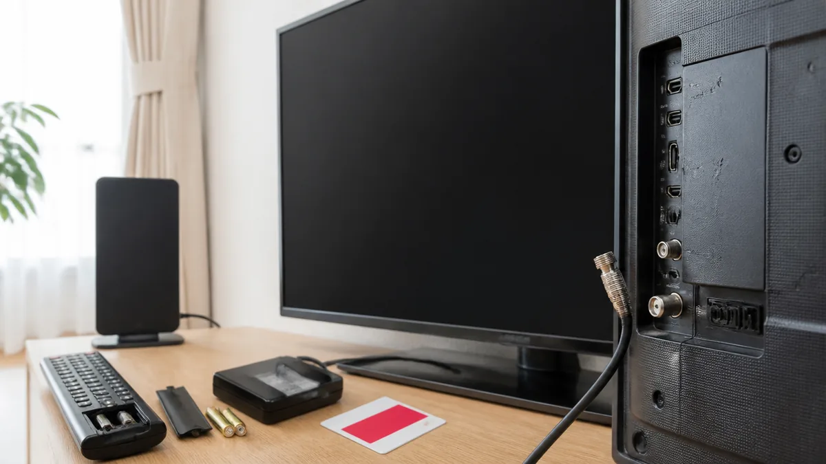 サンテレビが映らないとき、最初に「どう映らないか」を3つに分けるの解説画像